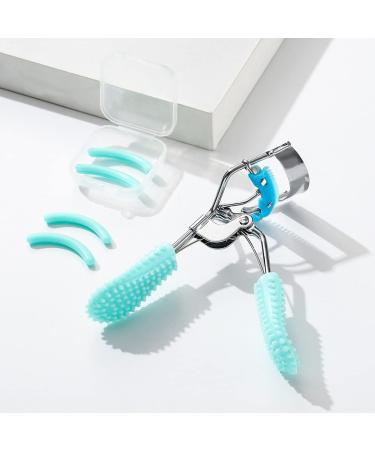 Uranian Eyelash Curlers with Comb | Portable Curlers & 4 Silicone Pads | Professional Makeup Tool for Stunning Eyes (2 Green - Buy Online on GoSupps.com