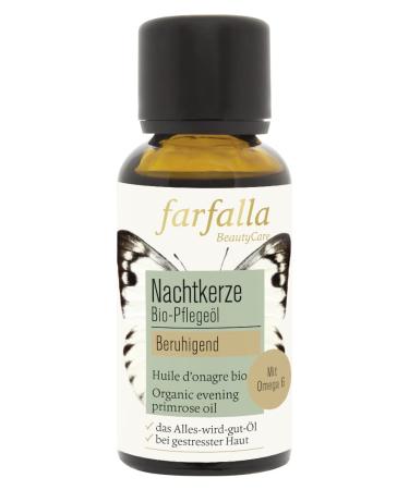 Farfalla night candle organic care oil - 30ml - supports skin regeneration & moisture - with linoleic acid & gamma -linolenic acid - calms & smoothes - 100% certified natural cosmetics