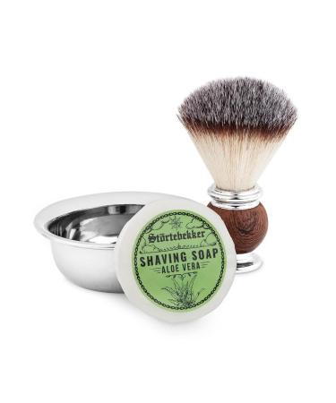 St rtebekker Premium Aloe Vera Razor Soap 70g - Handmade Vegan Shaving Soap for Men & Women - Perfect for Rich Lather & Smooth Shaves - Buy Online on GoSupps.com