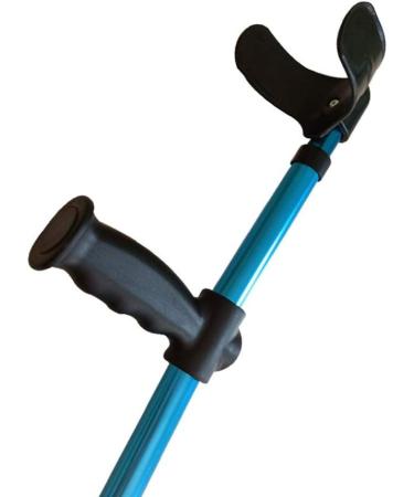 Forearm Crutches Foldable Lightweight Adults Ergonomic Canes Aluminum Adjustable Crutches for Walking Suitable for The Elderly Disabled Walkers (Color : Blue Size : 1 Count) Anniversary Lucky Blue 2 count - Buy Online on GoSupps.com