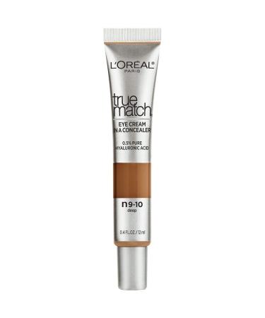 L'Or al Paris True Match Eye Cream in a Concealer  0.5% hyaluronic acid  Deep N9-10  0.4 fl. oz.