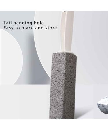 Dajidafu ABS Stone Toilet Brush Portable Long Handle Handheld Replacement Reusable Hanging Home Basin Brushes Accessories - Buy Online on GoSupps.com