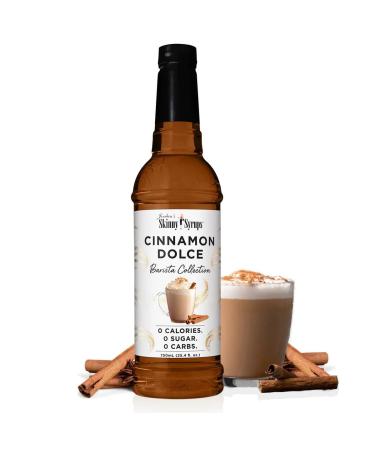 Jordan's Skinny Mixes Syrups Cinnamon Dolce Barista Collection Sugar-Free Coffee Flavoring Syrup 25.4 Fl Oz