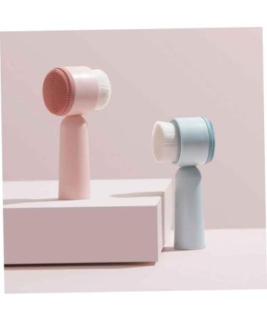 FOMIYES Facial Brush Face Pore Cleanser Soft Bristles Brush for Deep Cleaning Face Cleaning Handheld Brush Silicone Cleansing Brush Bristle Brush Manual Blue 5.5X12.5cm - Buy Online on GoSupps.com