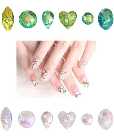 12 Grids For Nail Art Decorations Multi Shapes For Nails Ornaments Manicure Decor DIY Crafts Accessories Nail Art Decoration 3d - Buy Online on GoSupps.com