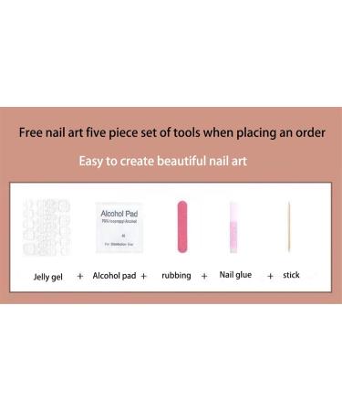 Nail dressing nail stickers French style love short and medium length styles(Short S) - Buy Online on GoSupps.com