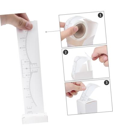  Beatifufu 1 Roll Eyebrow Ruler Measuring Tattoo Guide Eyebrow Ruler Eyebrow Sticker Eyebrow Ruler Adhesive Measuring Ruler Disposable White Female Paper - Buy Online on GoSupps.com