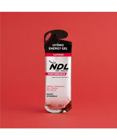 NDL Pro-Health Hydro Energy Gel - Sports energy gel with carbohydrates and mineral salts low sugar content immediate energy supply caffeine free cola flavor Pack 12-720g by Rafa Nadal - Buy Online on GoSupps.com
