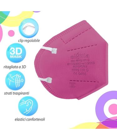 Buy Rotoform FFP2 Masks - 5-Layer Colorful Protection CE2233 Certified BFE 94% EN 149:2001+A1:2009 International Shipping Available - Buy Online on GoSupps.com