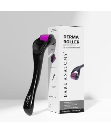 Bare Anatomy Derma Roller pour la pousse des cheveux | 0 25 mm avec 540 micro-aiguilles en titane | Stimule les follicules pileux et am liore la circulation du cuir chevelu - Buy Online on GoSupps.com