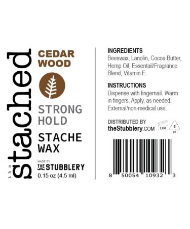 theStached Stick: Cedarwood 0.15 oz - Natural Grooming Essential for Men | Shop Internationally - Buy Online on GoSupps.com