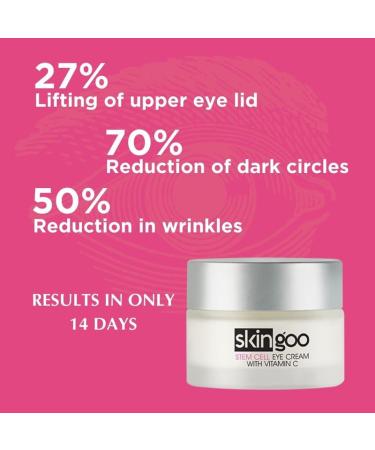Anti-Aging Stem Cell Eye Cream | Revitalizing Moisturizer with Vitamin E & Rosehip Oil | Treat Dark Circles Puffiness Fine Lines & Wrinkles - Youthful Skin Solution - Buy Online on GoSupps.com
