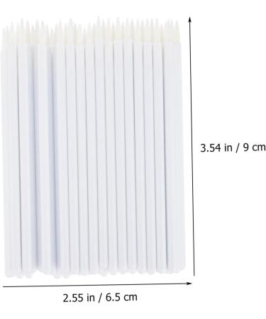 SKISUNO 100pcs Disposable Eyeliner Brush Liquid Eyeliner Cosmetic Eyeliner Wand Makeup Eye Tool Girl Make up 9x6.5cm White - Buy Online on GoSupps.com