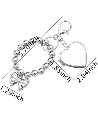 Portable Small Compact Mirror Keychain for Bag Pocket Mirror for Purse Beaded Bracelet Key Chain Phone Handbag Pendant Wrist Strap Lanyard for Decoration Mini Vanity Travel Makeup Mirror Key Accessory Key Chain Wristlet Bracelet - Buy Online on GoSupps.com
