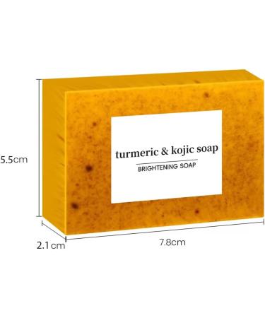  Sgjwyc Set of 3 lightening soaps with lemon turmeric and kojic acid turmeric shower gel for women for the face for all skin types - Buy Online on GoSupps.com