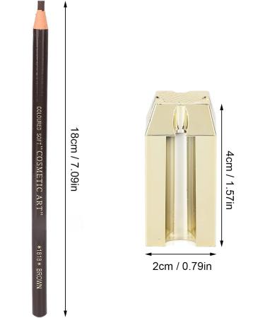 Lot de 5 Crayons Sourcils pour Am liorer l'efficacit du Dessin Taille-crayon Pointe Plate pour un Usage Domestique (crayon sourcils marron) - Buy Online on GoSupps.com
