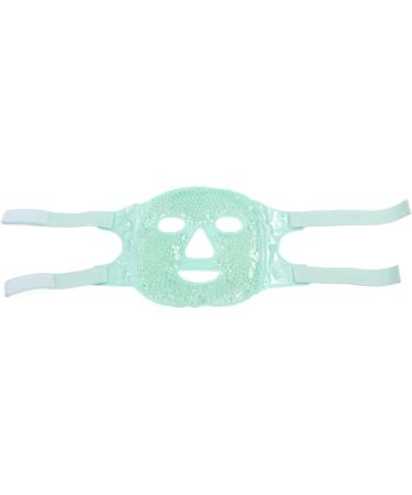 Heat Ice Face Cover | Flexible Cooling Gel Mask for Swelling Relief - Soft & Safe (Light Green) | International Shipping Available - Buy Online on GoSupps.com