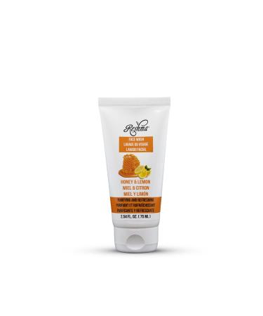 Reshma Beauty Travel Size Honey & Lemon Face Wash| Cleanser for All Skin Types & Dull Skin | Cleanser for Purifying and Deep Cleansing | Removes Make Up| TSA Approved | For Daily Use - Cruelty Free