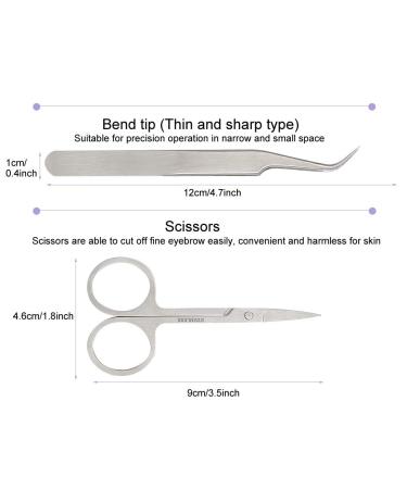 Professional Eyelash Extensions Tool Set - Eyelash Extension Scissors Tweezers & Lash Starter Kit for Makeup Practice - Buy Online on GoSupps.com