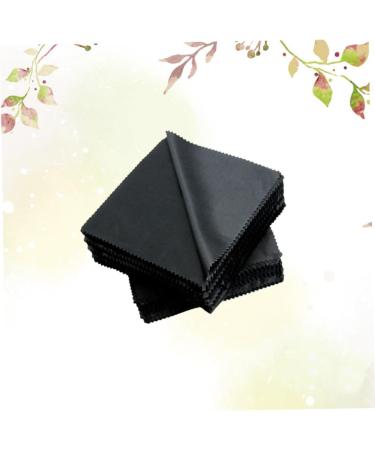 FOMIYES 100pcs Black Glasses Cleaning Cloth - 15x15cm Lens Clean Cloth for Smudge-Free Vision - Buy Online on GoSupps.com