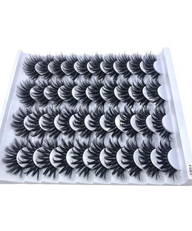 Buy 4 Pairs 3D Mink Hair False Eyelashes - Criss-Cross Wispy & Fluffy 25-30mm Handmade Extensions | Premium Eye Makeup Tools - Buy Online on GoSupps.com