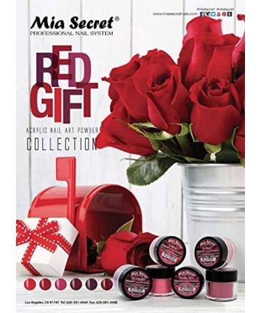 Mia Secret Red Gift Nail Art Powder Collection - 6 Piece Set, 1/4 oz Each - Buy Online on GoSupps.com