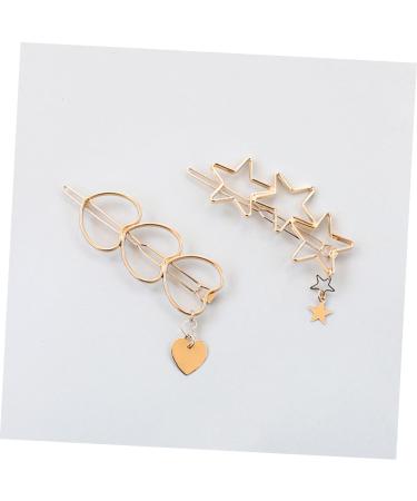 Beaupretty Star Hairpin Hair Clamps Barrettes Alloy Star Barrette Barrettes for Women Hair Ornament Clip Star Bobby Pins Silver Hair Clip Hair Styling Jewelry Lip Gloss Girl Pearlescent - Buy Online on GoSupps.com