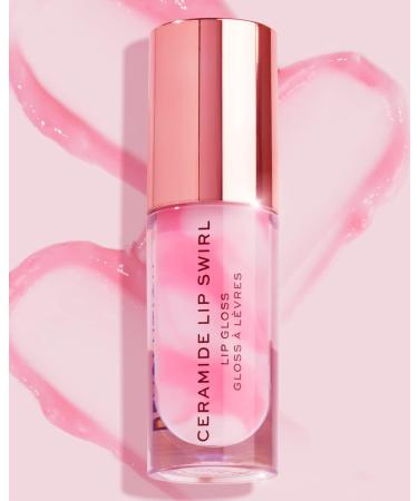 Makeup Revolution Lip Swirl Ceramide Gloss Lip Gloss Pure Gloss Transparent 4.5ml - Buy Online on GoSupps.com