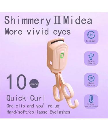 Second-Generation Electric Heating Eyelash Curler - Fast Natural Curling Induction Heating Portable & Rechargeable - Perfect for Long-Lasting Beauty - Buy Online on GoSupps.com