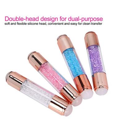 4 Nail Art Stamper Sets - Double Ended Silicone Stamps & Nail Seal Plates for Home Manicure | Perfect for Nail Studios - Buy Online on GoSupps.com