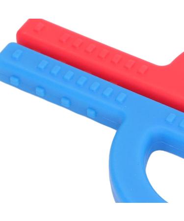 2pcs P Shape Silicone Teething Toy for 3 Month Babies - Sensory Chew Tube (Type 1) - Buy Online on GoSupps.com