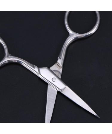 POPETPOP Stainless Steel Eyebrow Scissors Set - 6pcs Facial Hair Grooming Tools for Eyebrows Mustache & Nose Hair - Buy Online on GoSupps.com
