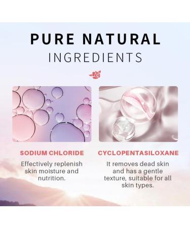 Salt Body Scrub - 3.38 oz - Exfoliating Body & Foot Scrub with Collagen & Stem Cells - Exfoliating Salt Scrub & Infused Moisturizer Helps Hydrate Skin  - Buy Online on GoSupps.com