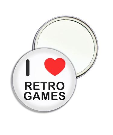 I Love Retro Games - 55mm Round Compact Mirror