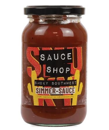 Sauce Shop | Smoky Southwest Simmer Sauce | Cooking Sauce | Mild Spice | Vegan | 360g - Buy Online on GoSupps.com