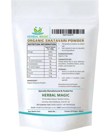 Organic Shatavari Root Powder - Ayurvedic Superfood Combo with Milk & Honey - 300g (Pack of 1) - Buy Online on GoSupps.com