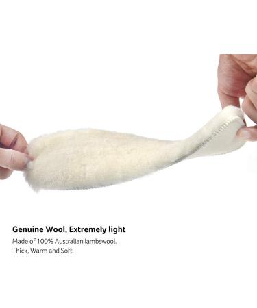 Australian Sheepskin Insoles for Women & Men | Warm Cozy Replacement Inserts for Shoes & Boots - YUANQIAN 2 Pairs - Buy Online on GoSupps.com