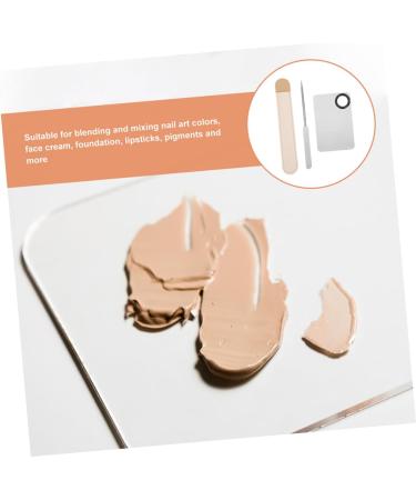 2 Sets Cosmetic Spatula Palette - Makeup Foundation Mixing Plates & Beauty Tools for Flawless Application - Buy Online on GoSupps.com