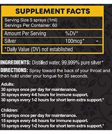 2 for 1 Sale Silver Doc Silver Hydrosol Spray (2-2oz Bottles), Natural Alternative & Immune Support, Better Than Any Colloidal, SilverDoc is Most Effective - Buy Online on GoSupps.com