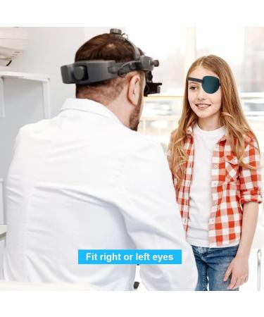 2 Pack AMZVIO Adjustable 3D Eye Patches for Adults & Kids | Soft Amblyopia & Lazy Eye Covers in Black & Blue - Buy Online on GoSupps.com