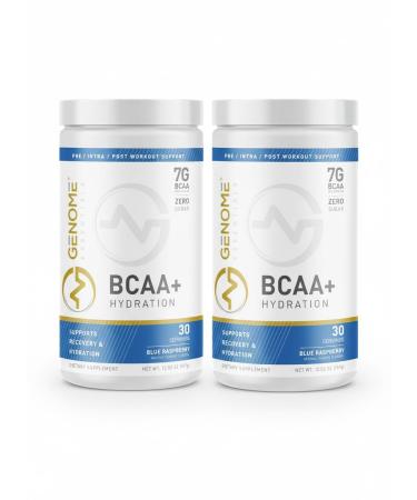 BCAA Powder + HYDRATION Electrolyte Formula | 7G BCAA, 2.5G Electrolytes per Serving | Muscle Recovery & Support | Non-GMO, Gluten Free, Keto Friendly, Zero Sugar | Natural Flavor | 30 Servings | 2pk