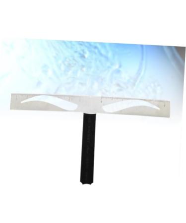 FOMIYES Eyebrow Shapes Stencil 2 Pcs Eyebrow Grooming Stencil Eyebrow Stencil Template Positioning Ruler Stainless Steel - Buy Online on GoSupps.com