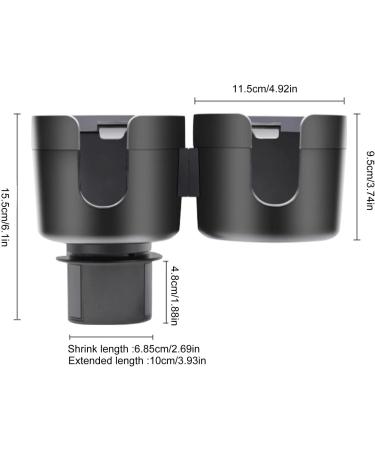 Fowybe 2 Pcs Water Cups Holder Expanders Dual Car Cup Holding Expander Adapter for Cups Phones Bottles | Universal Car Cup Holder for Snack Bottles Cups Drinks - Buy Online on GoSupps.com
