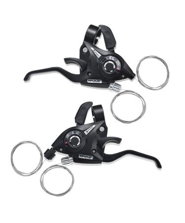 BESNIN Shifter and Brake Combo 1 Pair 3x8 24Speed Speed Left/Right Brake Shifter Lever Set for Most of Bike (3x8 24speed)
