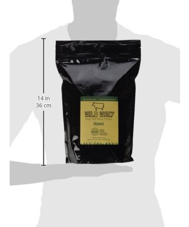 Wild Whey Grass-Fed Protein - Non-denatured, Low Carb, GMO-Free - Made in USA - 56 Servings, 896g - Keto Friendly - Gluten-Free, rBGH-Free - Bulk 2.5lb Natural/Unflavored - Buy Online on GoSupps.com