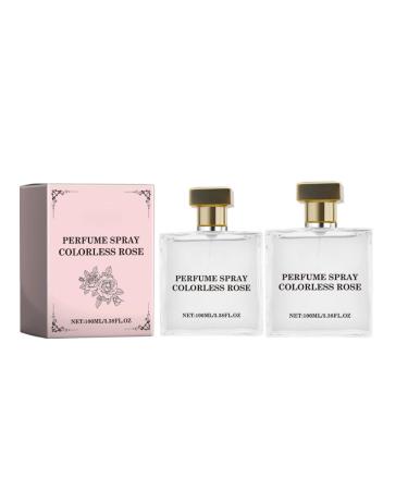 Colorless Rose Perfume Spray -100ml/3.38oz Elegant and Delicate Fragrance Rich and Lasting Fragrance. Relax Home Perfume or Bathroom Air Freshener Spray Effective for Men and Women