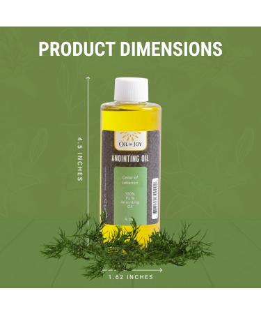 4oz Cedars of Lebanon Anointing Oil | Spiritual Oil with Woodsy Scent | Durable Glass Bottle for Altar Church & Prayer | Strength & Divine Protection - Buy Online on GoSupps.com