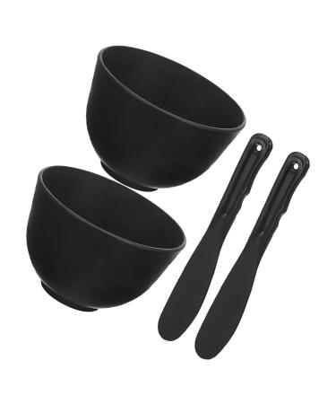 Operitacx Kit de 2 Bols M langeurs en Silicone pour Masques Faciaux Faits Maison 2 Spatules Bol de Masque Doux et S r Outil Beaut pour Soin du Visage Usage Professionnel et Domestique