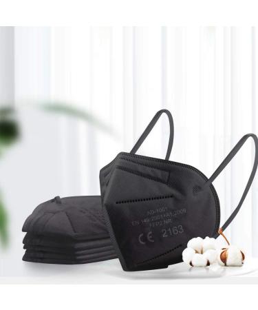 Lexuslance 20 Black L ne FFP2 Masks | CE EN149:2001 + A1:2009 | Stylish & Secure | 4 Sealed Bags of 5 Masks - Buy Online on GoSupps.com