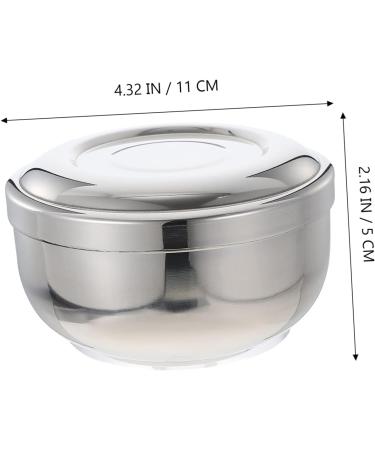 Minkissy Foam Shaving Cup - Rustproof Steel Travel Soap Holder for Hair Care & Razor Foam - Buy Online on GoSupps.com